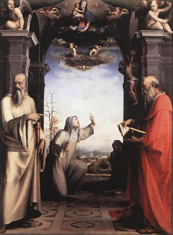 BECCAFUMI, Domenico Stigmatization of St Catherine of Siena china oil painting image